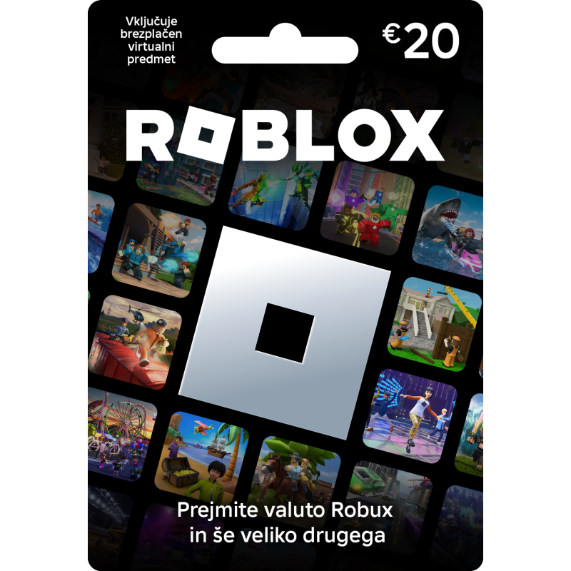 Roblox Gift Card 20 EUR (1333 Robux) - Roblox Key - Europe