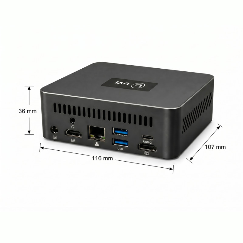 UVI MINI PC R758 - AMD Ryzen 7 5800U - 16GB RAM + 1TB SSD, OS
