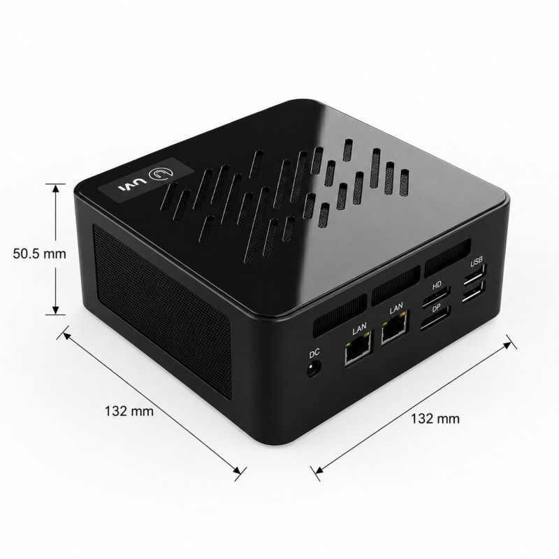 UVI MINI PC R788 - AMD Ryzen 7 8845HS - 32GB RAM + 500GB SSD, OS