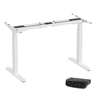 UVI Standard V2 sit-stand desk (frame), electric white