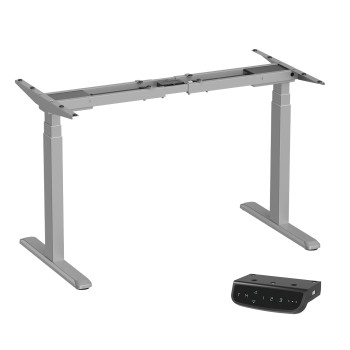 UVI Standard V2 sit-stand desk (frame), electric grey