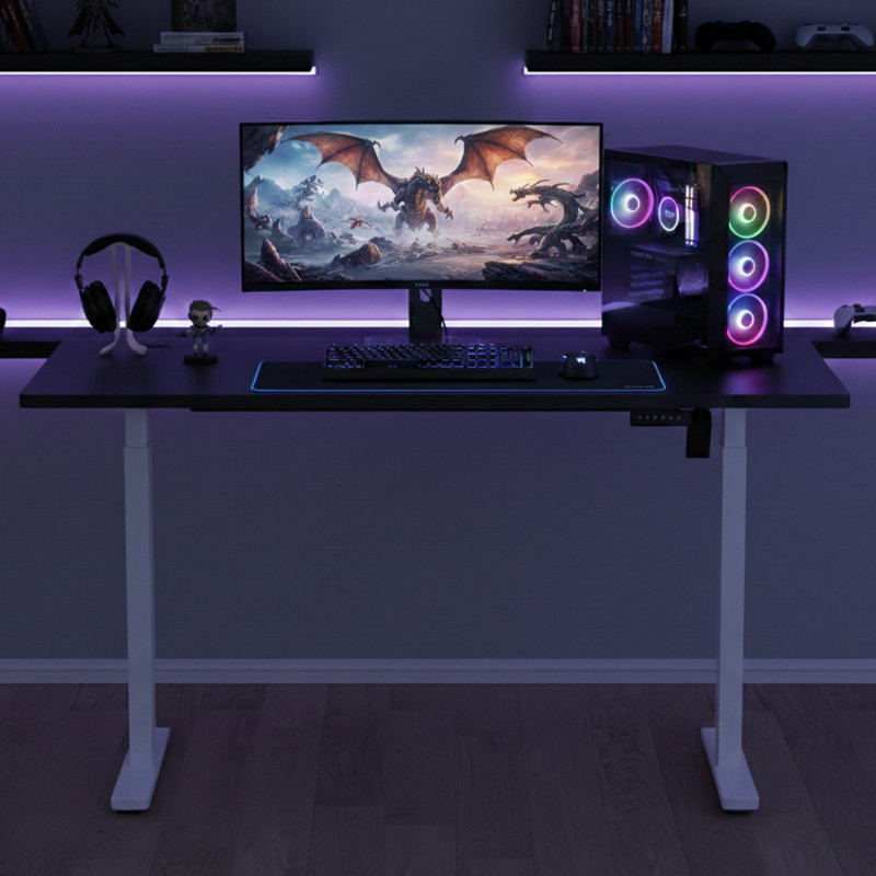 UVI LITE V2 sit-stand desk (frame), electric white