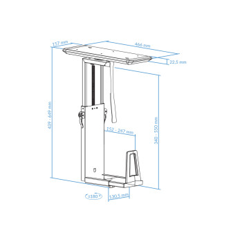 UVI Premium Height Adjustable And 360 Rotatable Folding Laptop Riser for Computer and Phone