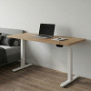 UVI STANDARD V2 električni sit-stand stol - Chalet Oak i bijeli okvir
