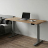 UVI STANDARD V2 električni sit-stand stol - Chalet Oak i sivi okvir