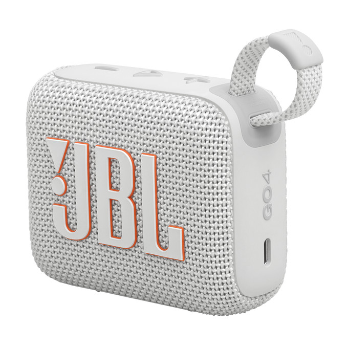 JBL GO 4 White Speaker JBL GO 4 White Speaker