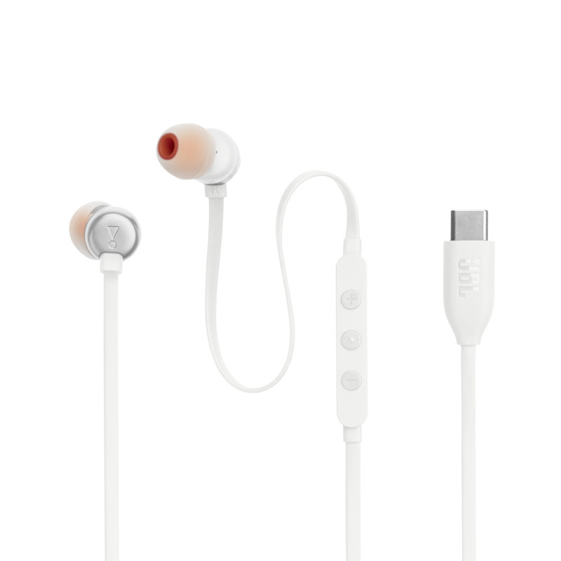 JBL Tune 310C USB-C White Earphones