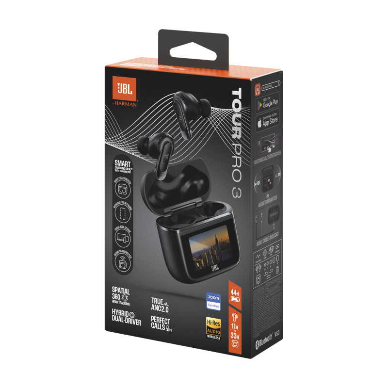 JBL TOUR PRO 3 Black Earbuds JBL TOUR PRO 3 Black Earbuds