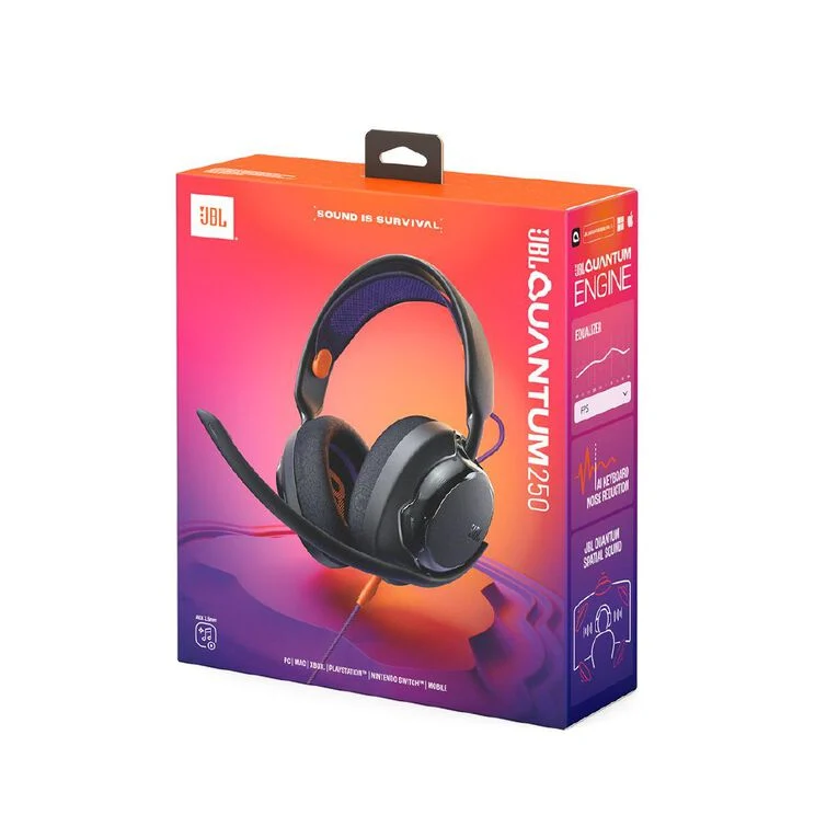 JBL Quantum 250 Wired Gaming Headset Black JBL Quantum 250 Wired Gaming Headset Black
