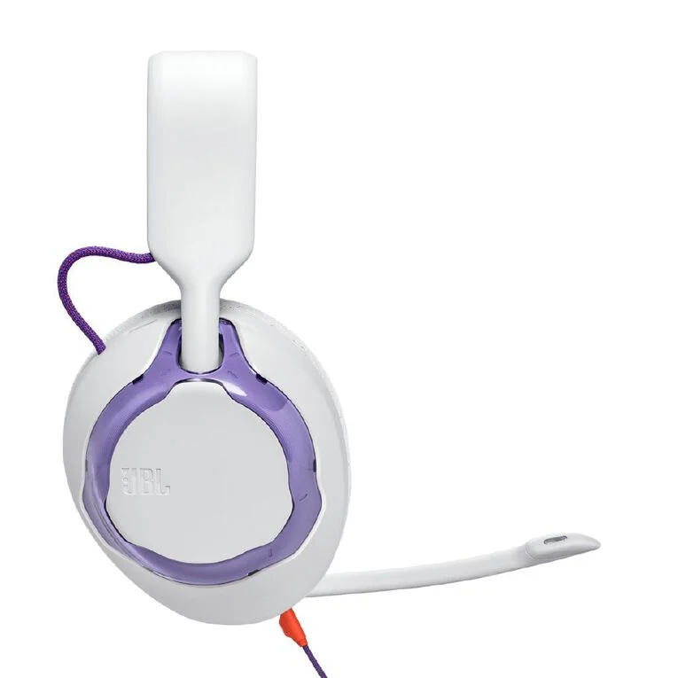 JBL Quantum 250 Wired Gaming Headphones – White / Violet JBL Quantum 250 Wired Gaming Headphones – White / Violet