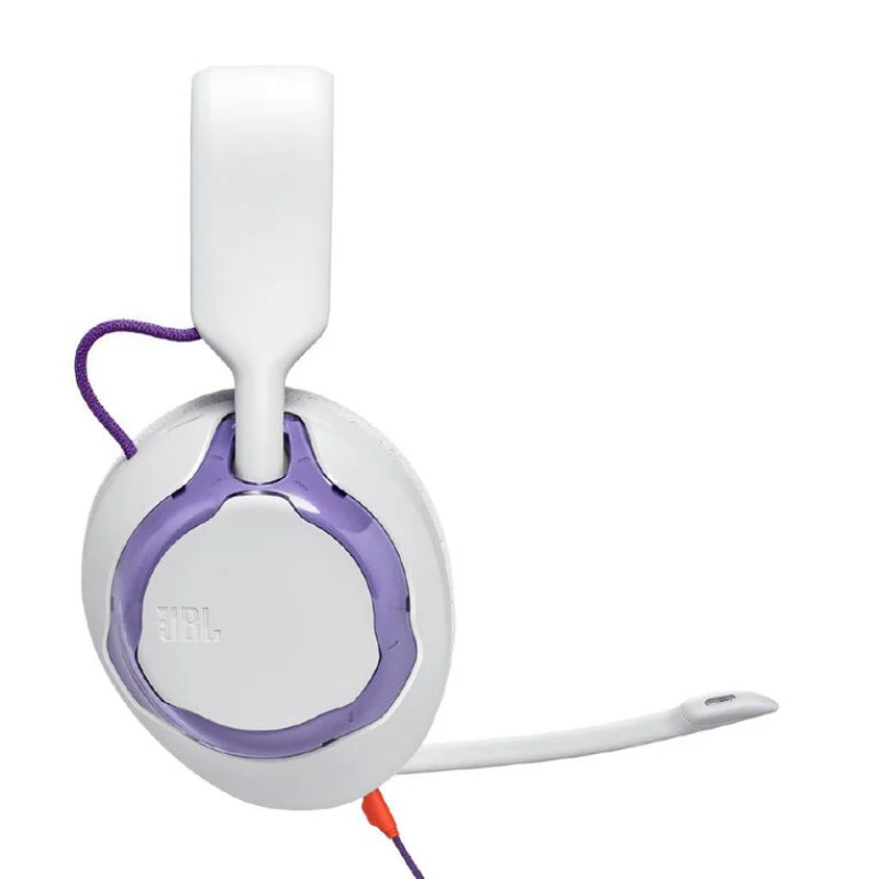 JBL Quantum 250 Wired Gaming Headphones – White / Violet