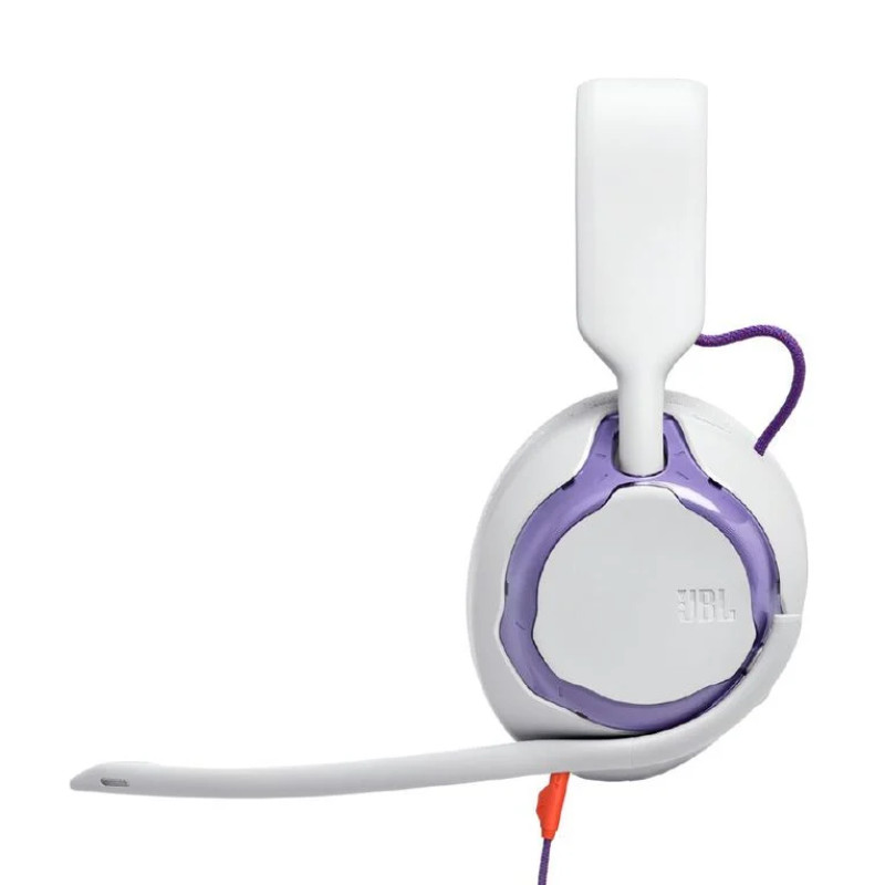 JBL Quantum 250 Wired Gaming Headphones – White / Violet