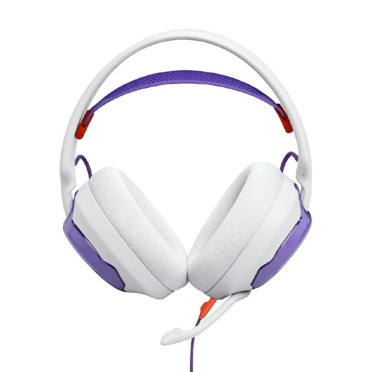JBL Quantum 250 Wired Gaming Headphones – White / Violet JBL Quantum 250 Wired Gaming Headphones – White / Violet