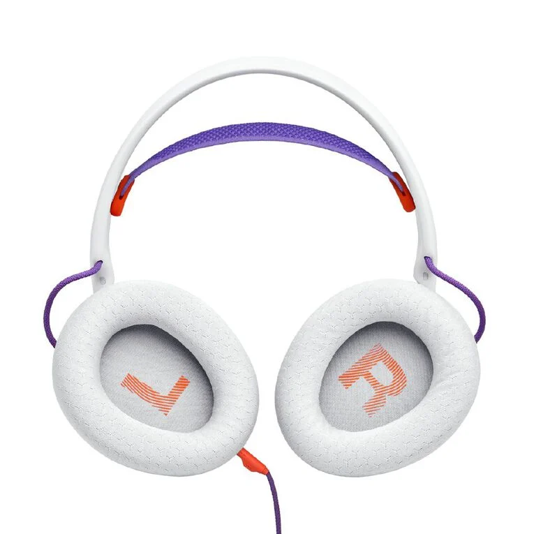 JBL Quantum 250 Wired Gaming Headphones – White / Violet JBL Quantum 250 Wired Gaming Headphones – White / Violet