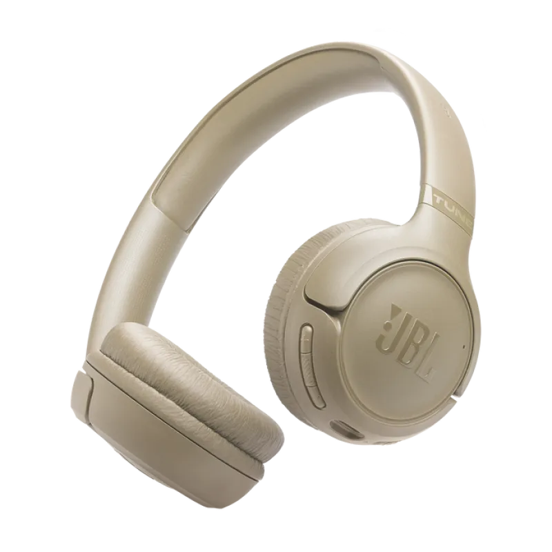JBL Tune 530BT Wireless On‑Ear Headphones – Beige
