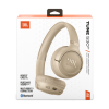 JBL Tune 530BT Wireless On‑Ear Headphones – Beige