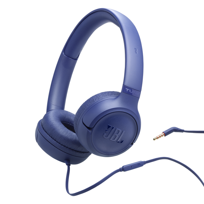 JBL Tune 530 Wired On‑ear Headphones – Blue JBL Tune 530 Wired On‑ear Headphones – Blue