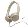 JBL Tune 530 Wired On‑Ear Headphones – Beige