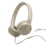 JBL Tune 530 Wired On‑Ear Headphones – Beige