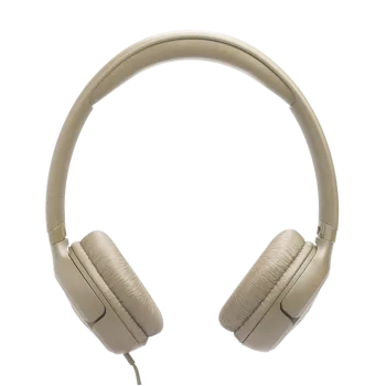 JBL Tune 530 Wired On‑Ear Headphones – Beige