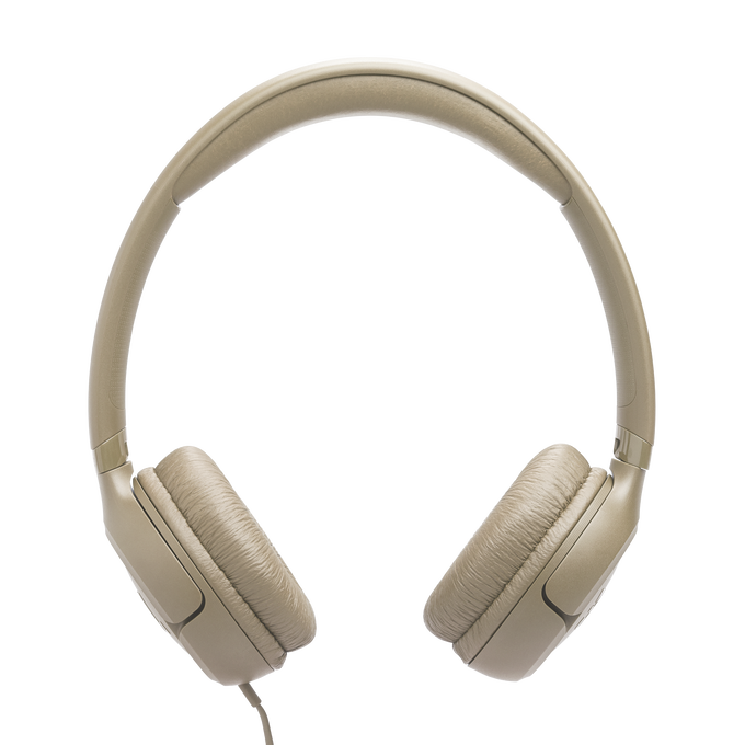 JBL Tune 530 Wired On‑Ear Headphones – Beige JBL Tune 530 Wired On‑Ear Headphones – Beige