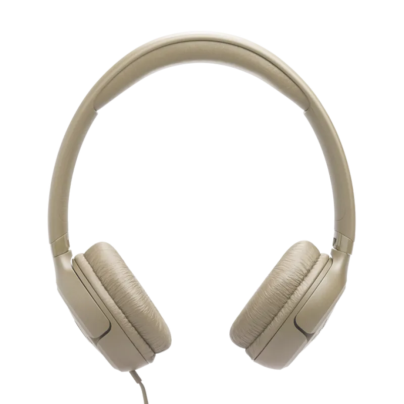 JBL Tune 530 Wired On‑Ear Headphones – Beige