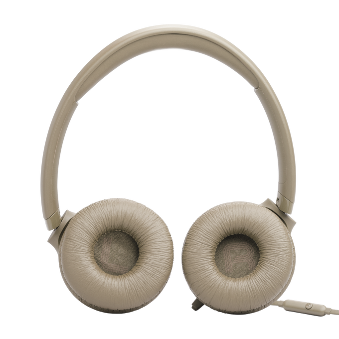 JBL Tune 530 Wired On‑Ear Headphones – Beige JBL Tune 530 Wired On‑Ear Headphones – Beige