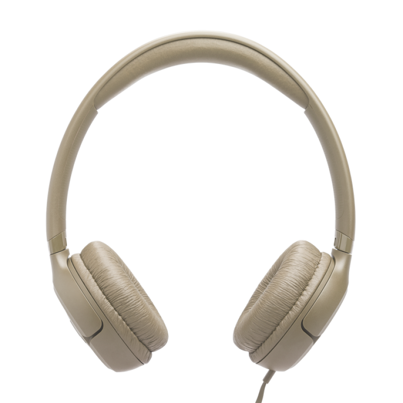 JBL Tune 530 Wired On‑Ear Headphones – Beige