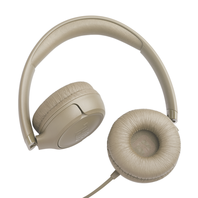 JBL Tune 530 Wired On‑Ear Headphones – Beige JBL Tune 530 Wired On‑Ear Headphones – Beige