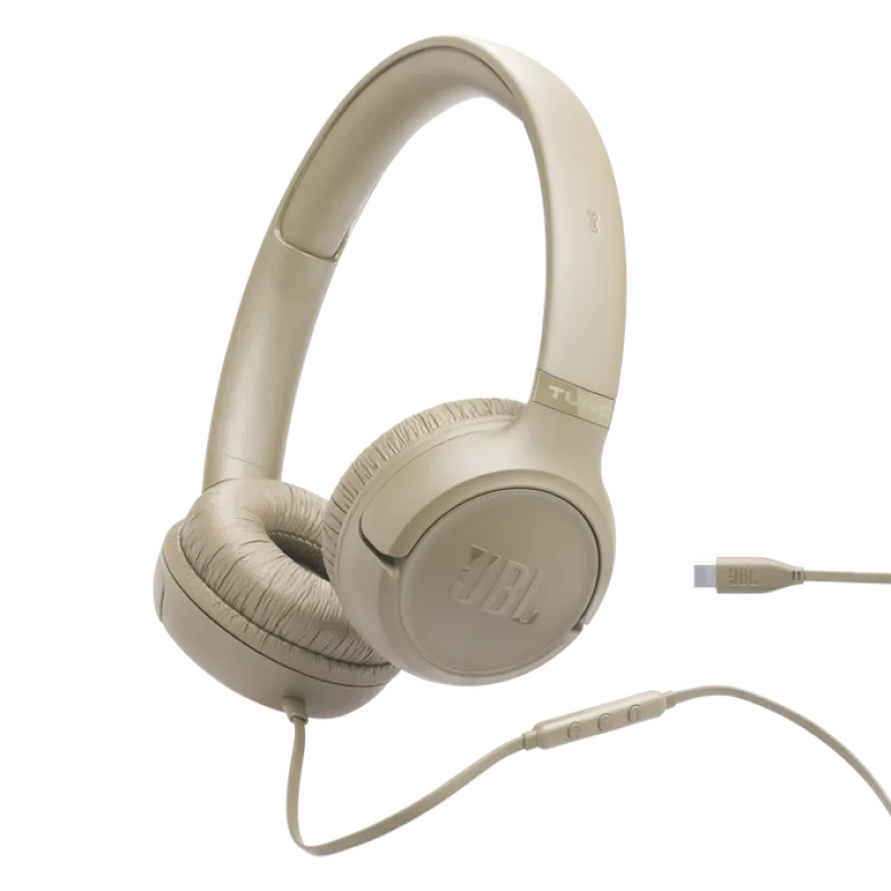 JBL TUNE 530 USB-C Headphones – Beige