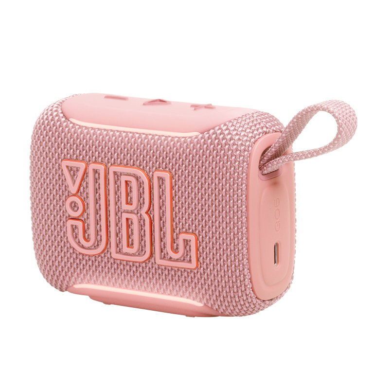 JBL Go 5 portable speaker, pink