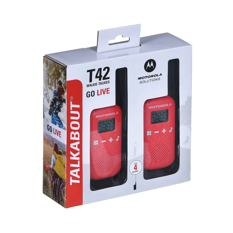 MOTOROLA radijska postaja T42 rdeča