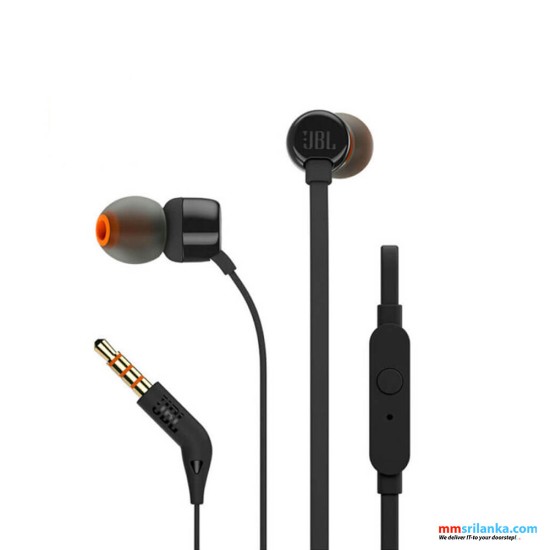 JBL Tune 290 Black Wired Earphones
