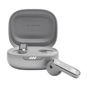 JBL LIVE FLEX TWS Silver Earphones