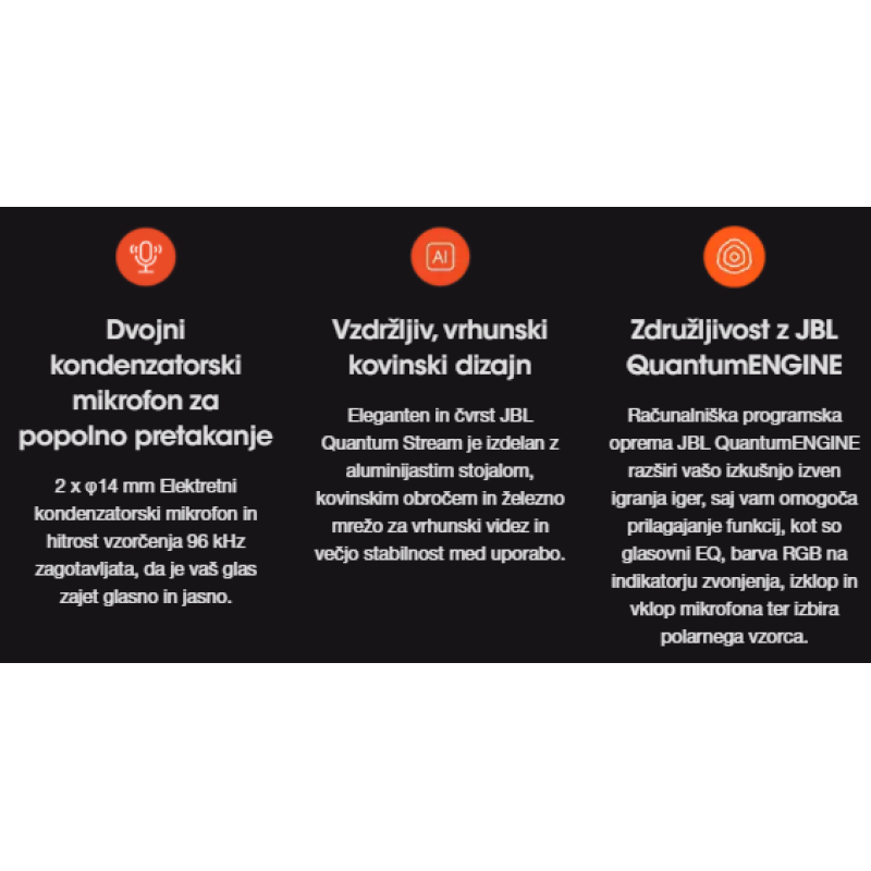 JBL Quantum Stream microphone