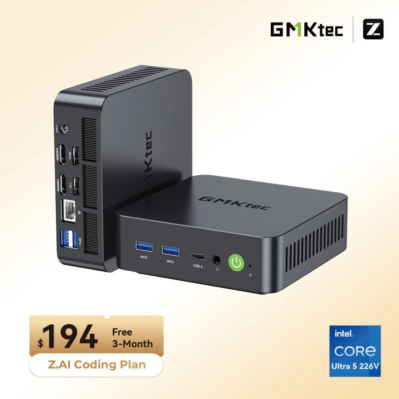 Mini PC GMKtec K17 Intel Ultra 5 226V - 32GB DDR5 + 1TB SSD WIN 11 Pro