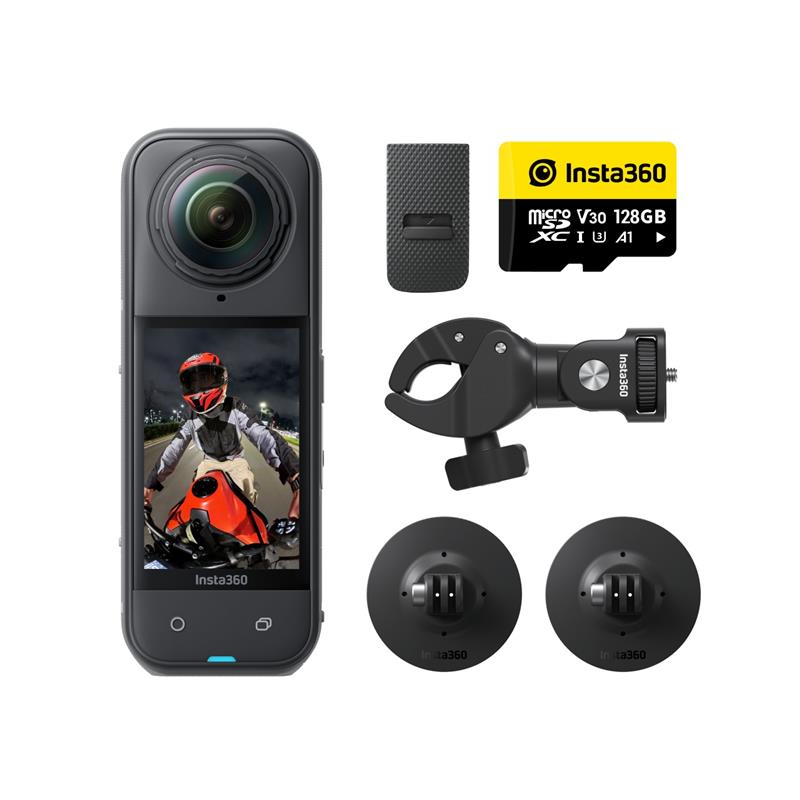Insta360 X5 action camera – Motorcycle Bundle
