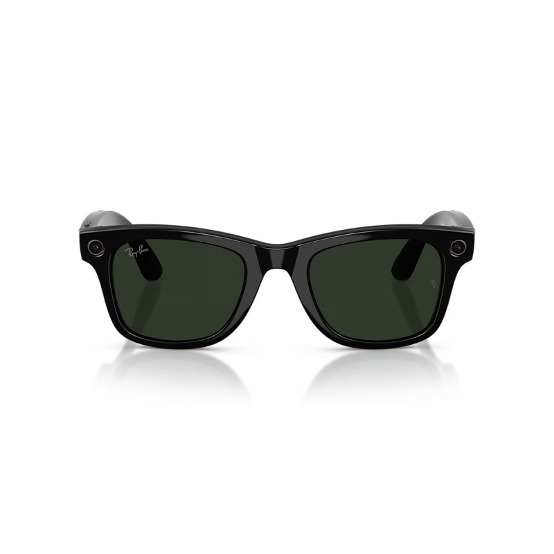 Ray-Ban Meta Wayfarer (Gen 2) Shiny Black Transitions Graphite Green Large 155/53 RW4012 (601/1M53)