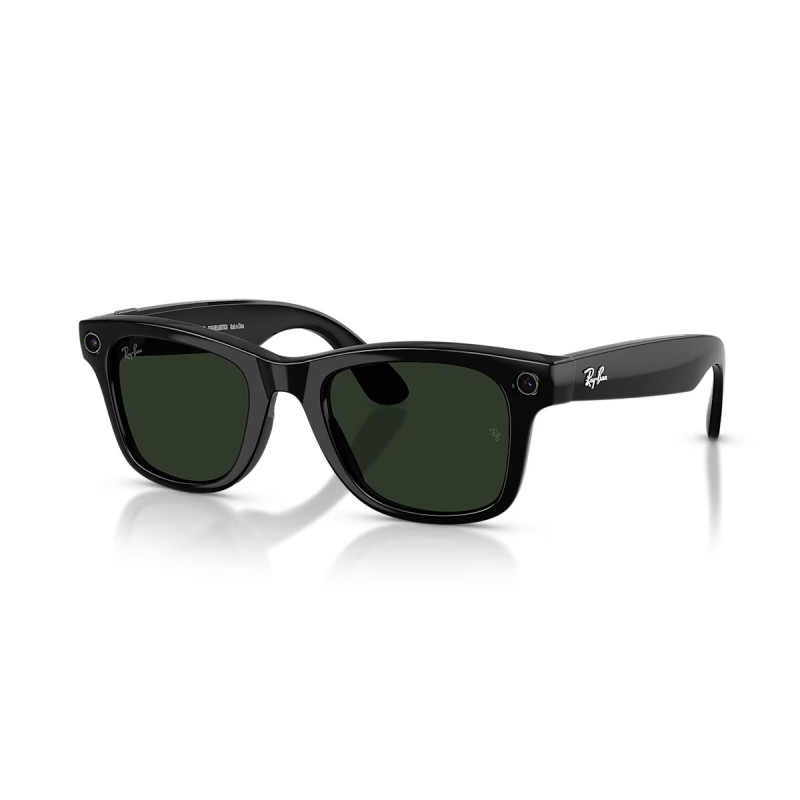 Ray-Ban Meta Wayfarer (Gen 2) Shiny Black Transitions Graphite Green Large 155/53 RW4012 (601/1M53)