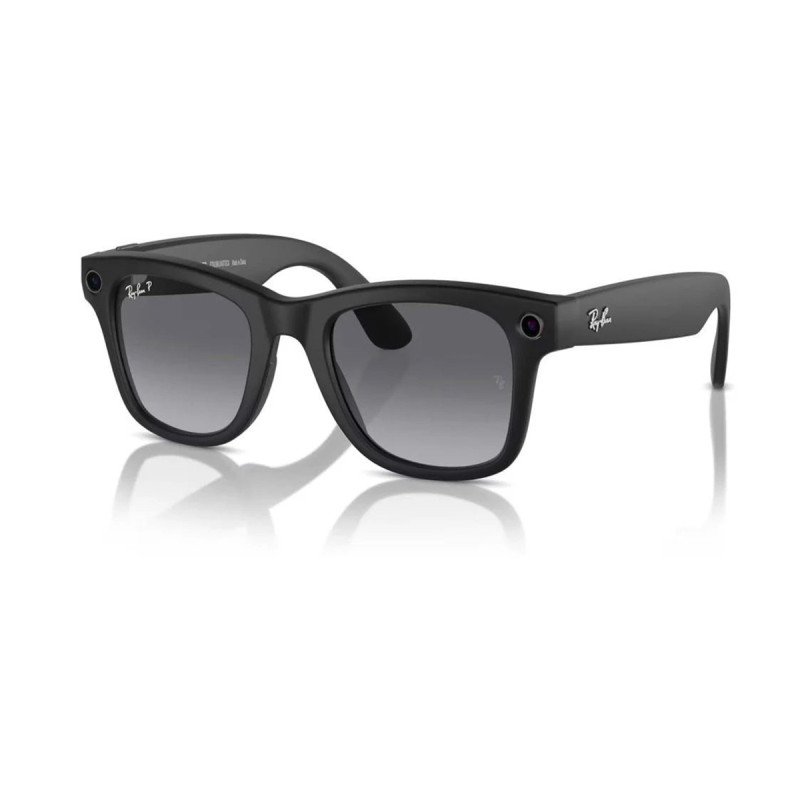 Ray-Ban Meta Wayfarer (Gen 1) Matte Black, Polarized Gradient Graphite Large 155/53 RW4008 (601ST3-53)