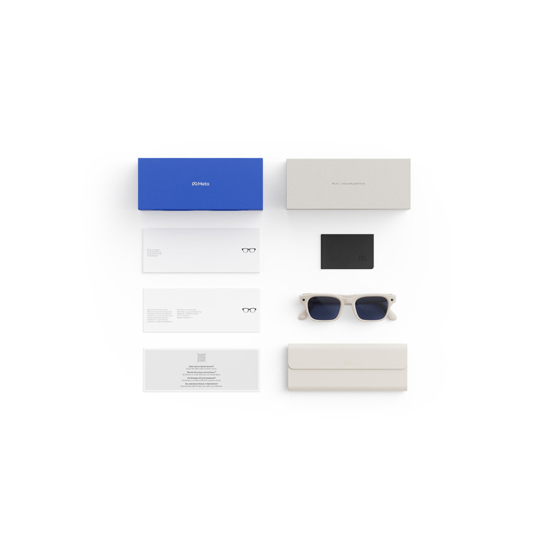 Meta Adventurer - Transitions Sapphire Lenses, Linen, Large (52-22-156) smart glasses