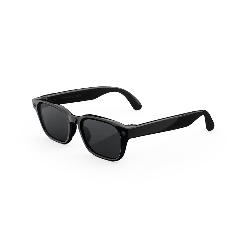 Meta Adventurer - Polarized Grey Lenses, Classic Black, Large (52-22-156), smart glasses