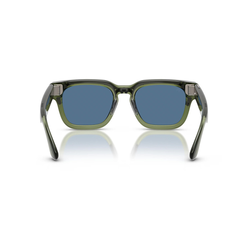 Meta Fury - Light Blue Atlantic Lenses, Racing Green, 149-51, smart glasses