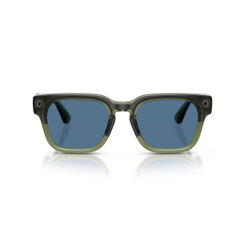 Meta Fury - Light Blue Atlantic Lenses, Racing Green, 149-51, smart glasses
