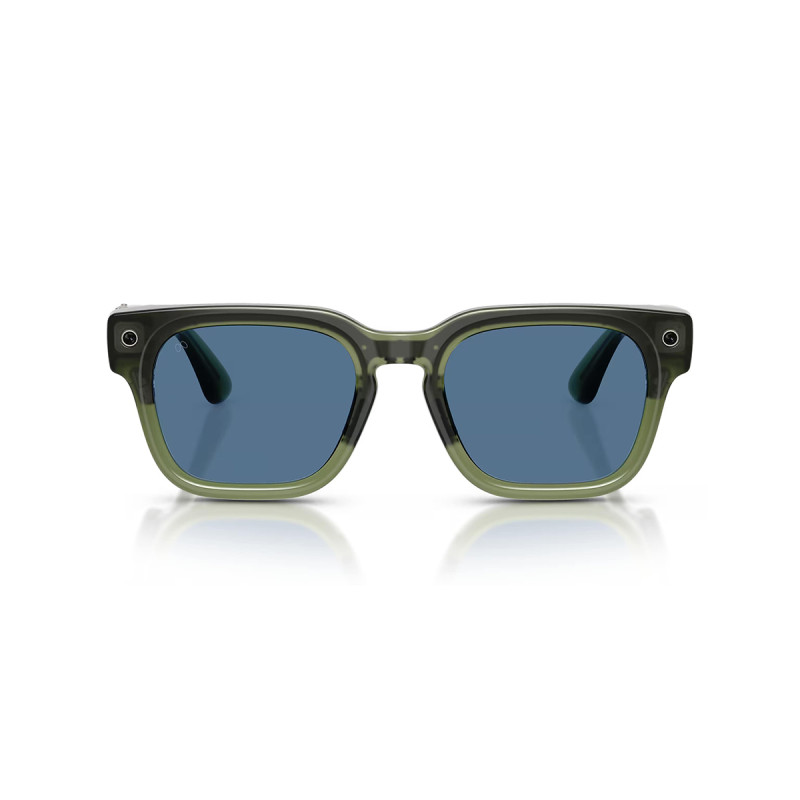 Meta Fury - Light Blue Atlantic Lenses, Racing Green, 149-51, smart glasses
