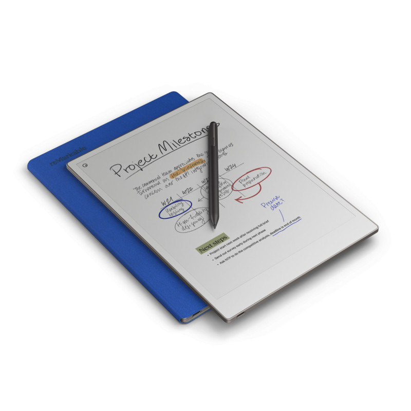 Case reMarkable Paper Pro - Book Folio Mosaic weave - Cobalt - Blue