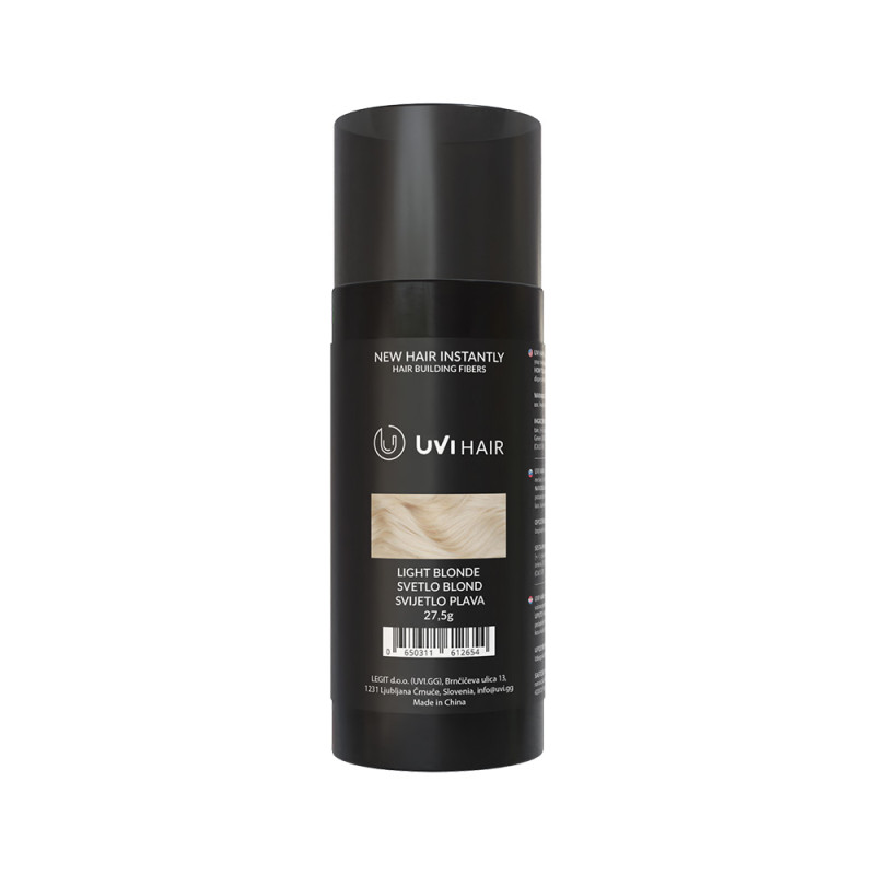 UVI Hair vlakna za kosu, LIGHT BLONDE / Svijetloplava (velika 27,5 g, do 50 nanosa)