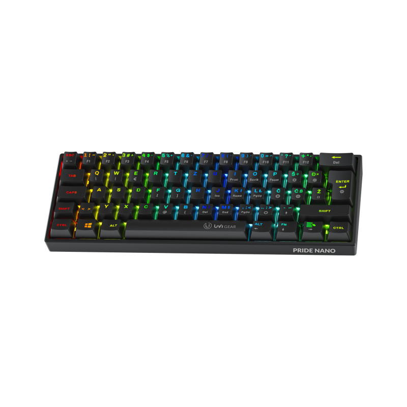 UVI GEAR PRIDE NANO 60 RGB MECHANICAL RED SWITCH SLO/CRO