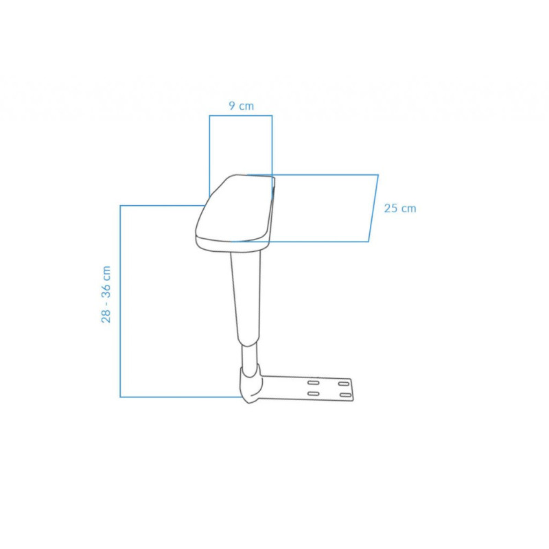 3D Adjustable Armrests (4 holes)