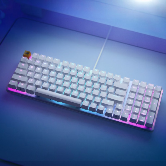 Glorious GMMK 2 Full, Fox Linear switches, DE, white, gaming keyboard